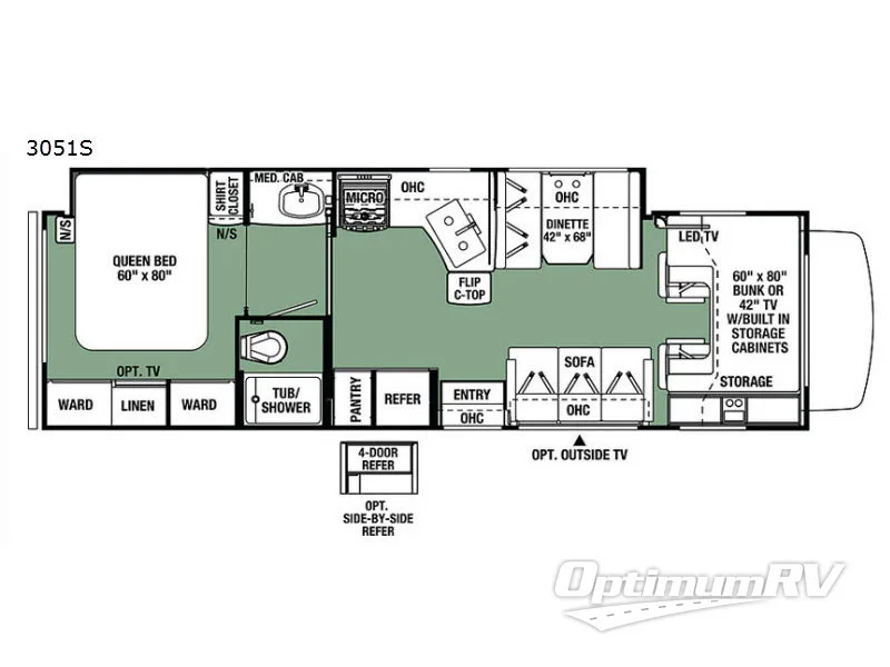 2017 Forest River Forester 3051S Ford RV Floorplan Photo