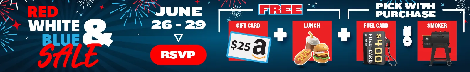 Red White and Blue RV Sale