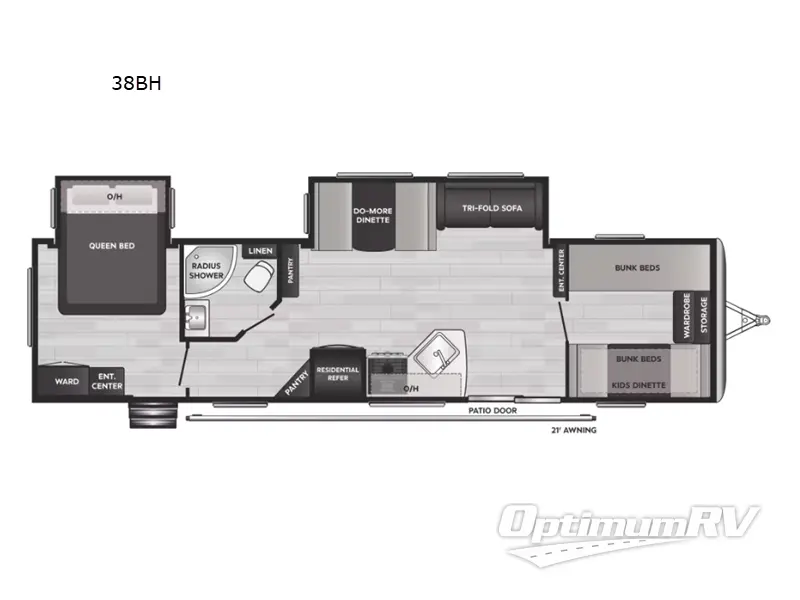 2023 Keystone Springdale 38BH RV Floorplan Photo