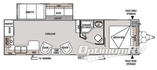 2014 Forest River Wildwood 27RKSS RV Floorplan Photo