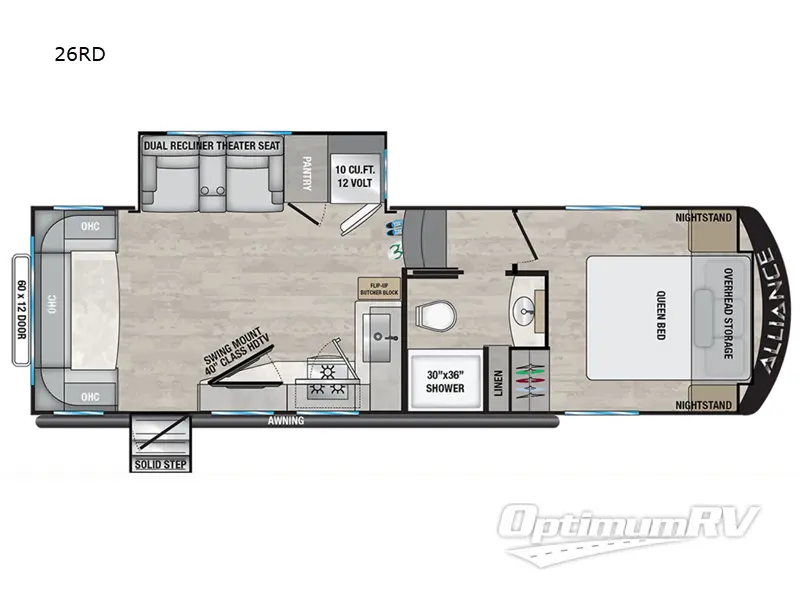 2024 Alliance Avenue All-Access 26RD Floorplan Photo