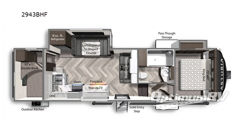 2020 Dutchmen Astoria 2943BHF Floorplan Photo