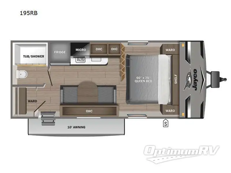 2023 Jayco Jay Flight SLX 195RB Floorplan Photo