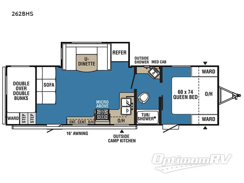 2022 Coachmen Clipper 262BHS RV Floorplan Photo