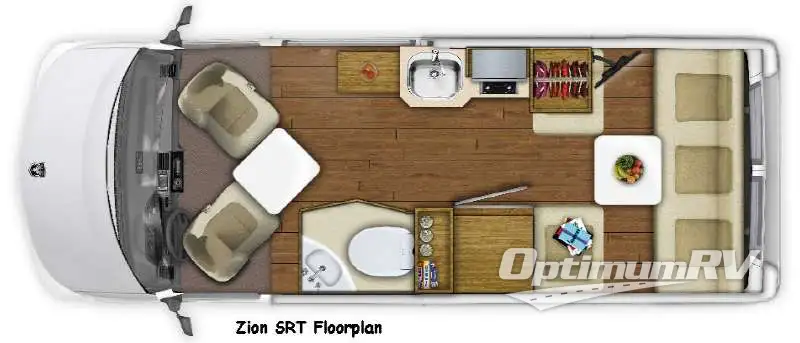 2016 Roadtrek Zion SRT Floorplan Photo
