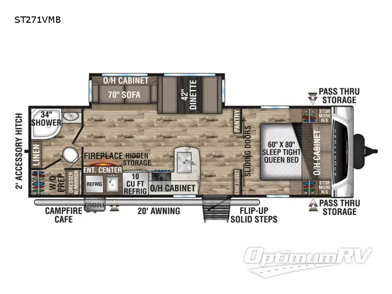 2022 Venture SportTrek ST271VMB Floorplan Photo