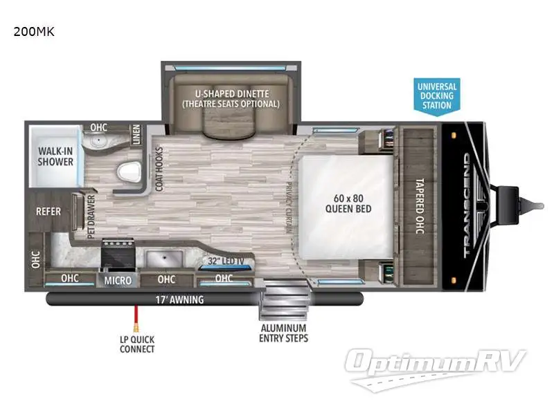 2022 Grand Design Transcend Xplor 200MK Floorplan Photo