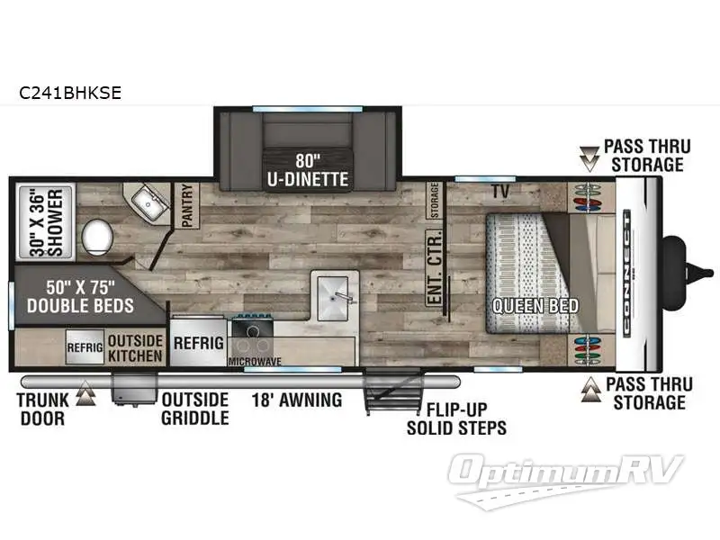 2021 KZ Connect SE C241BHKSE Floorplan Photo