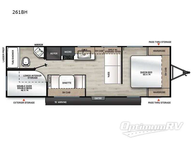 2025 Coachmen Catalina Summit Series 8 261BH RV Floorplan Photo