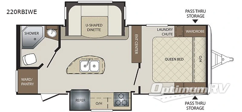 2018 Keystone Bullet 220RBIWE Floorplan Photo