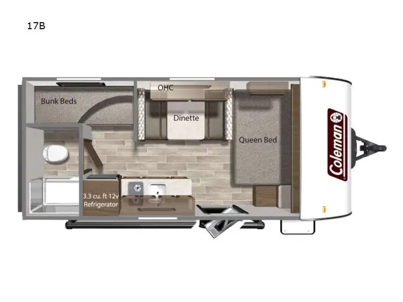 2024 Dutchmen Coleman 17B Floorplan Photo