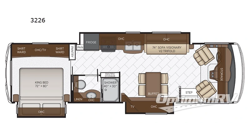 2021 Newmar Bay Star 3226 Floorplan Photo