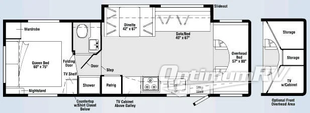 2008 Winnebago Access 31C RV Floorplan Photo