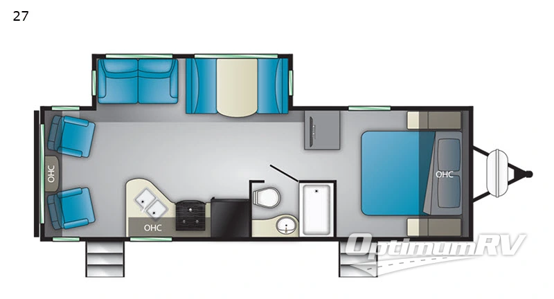 2020 Heartland Mallard 27 RV Floorplan Photo