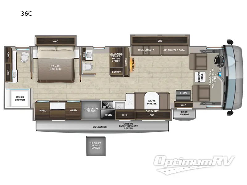 2023 Entegra Vision XL 36C Floorplan Photo