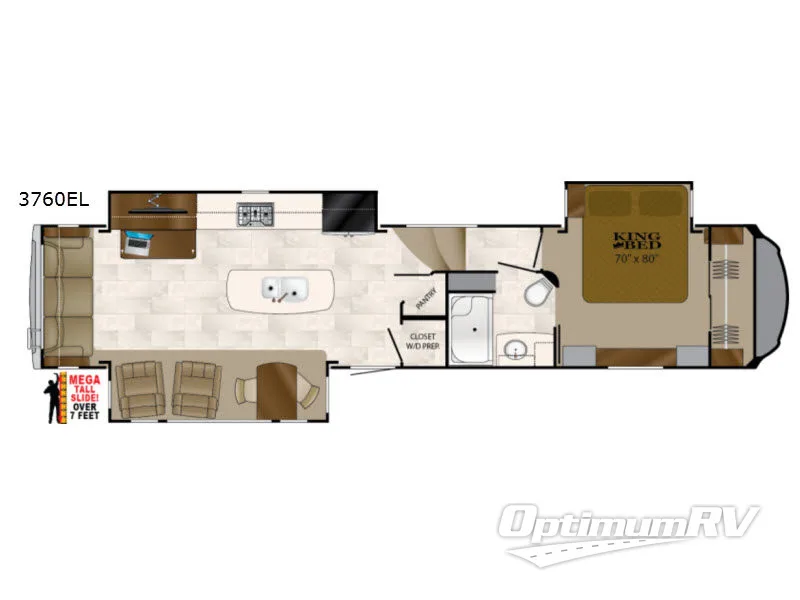 2017 Heartland Bighorn 3760EL Floorplan Photo