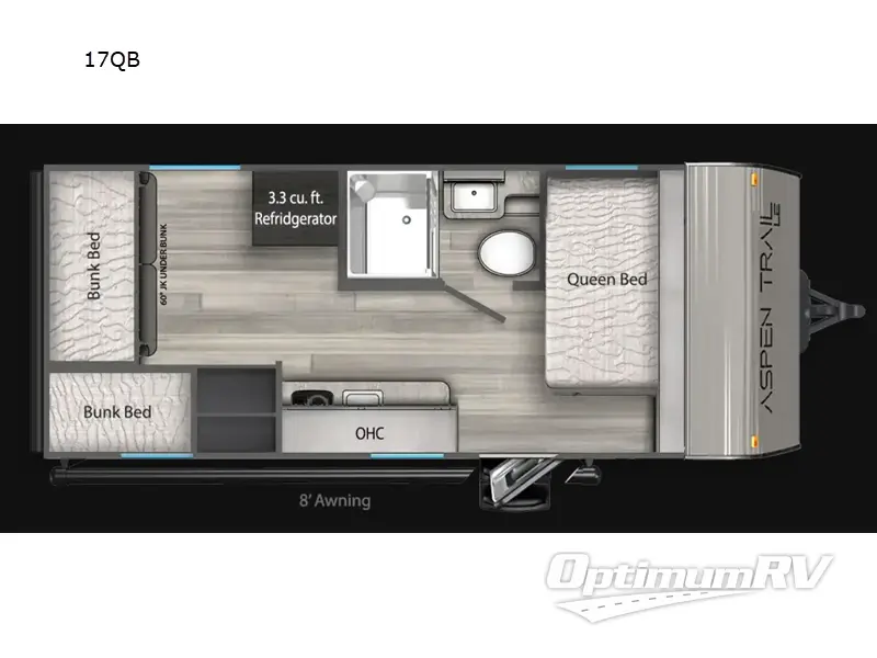 2025 Dutchmen Aspen Trail Mini 17QB Floorplan Photo