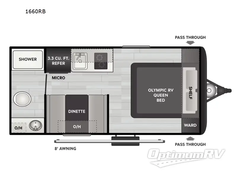 2025 Keystone Springdale Mini 1660RB RV Floorplan Photo