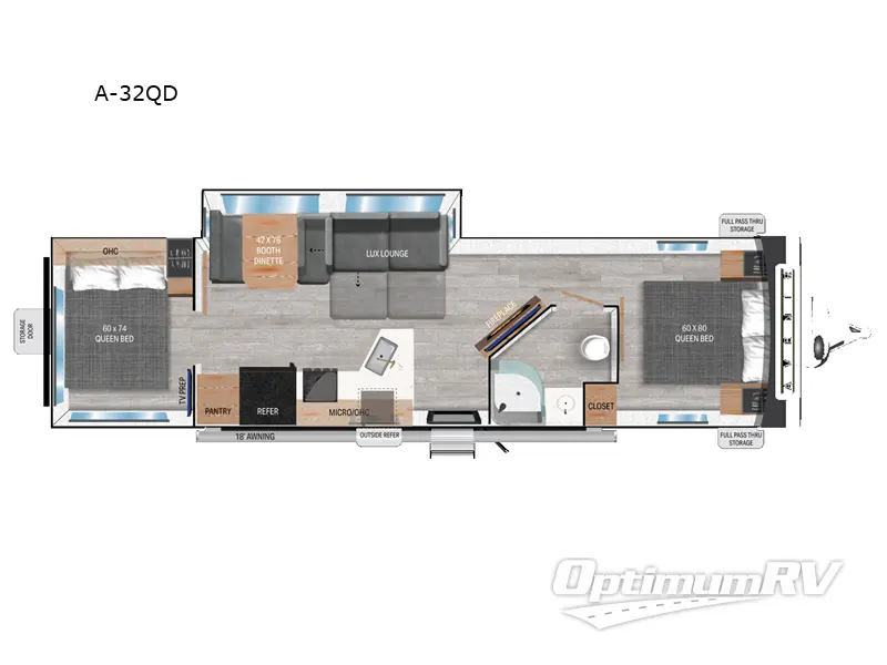 2025 Cruiser Avenir A-32QD Floorplan Photo