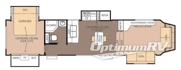 2013 Forest River Cedar Creek Silverback 35FL Floorplan Photo