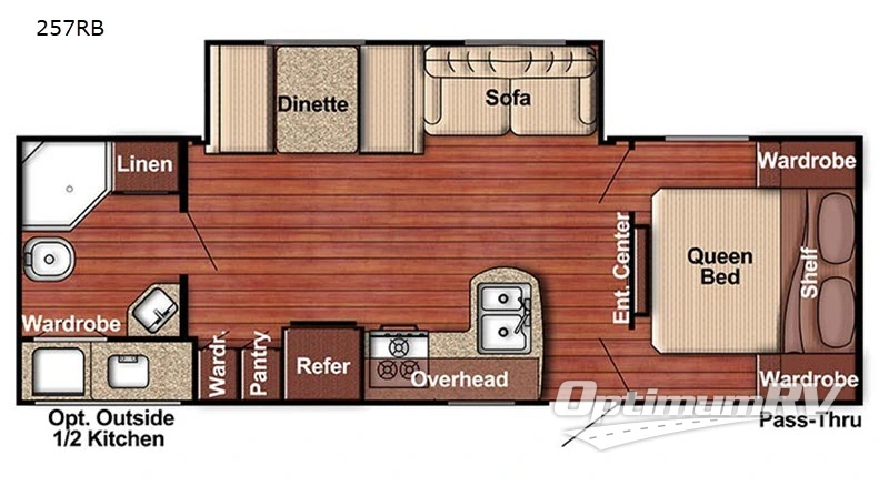 2018 Gulf Stream Trailmaster Ultra-Lite 257RB RV Floorplan Photo