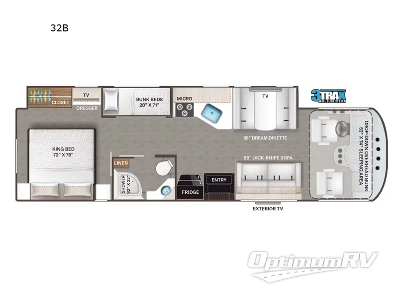 2025 Thor ACE 32B Floorplan Photo