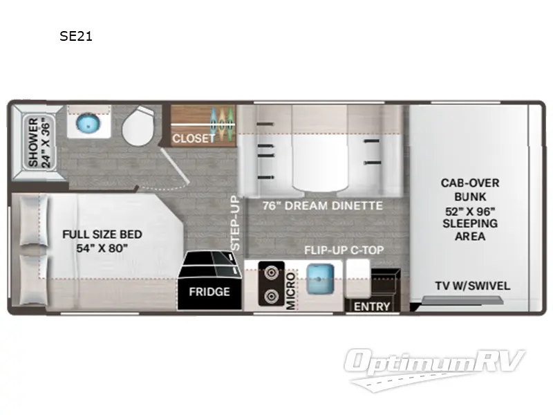 2025 Thor Pasadena SE SE21 Floorplan Photo