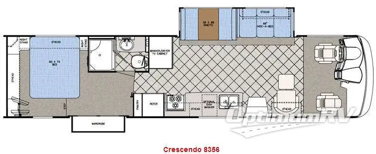 2008 Gulf Stream Crescendo 8356 Floorplan Photo