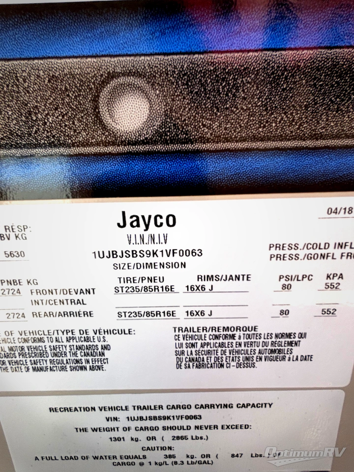 2019 Jayco Octane T30F Photo 22