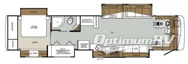 2014 Forest River Charleston 430BH Floorplan Photo