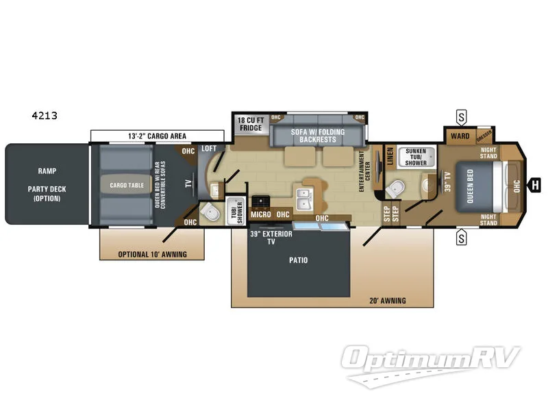 2018 Jayco Seismic 4213 Floorplan Photo