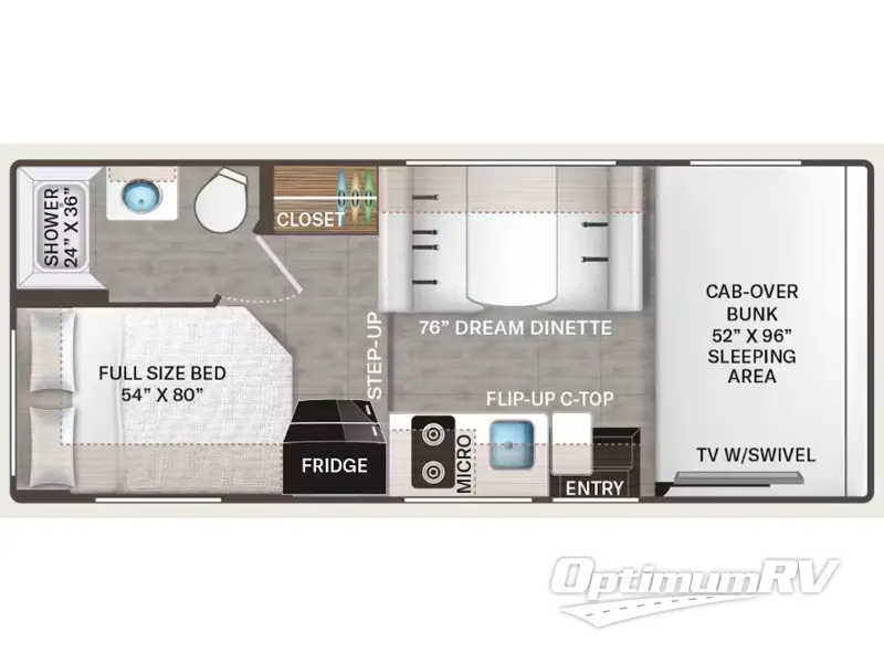 2025 Thor FREEDOM ELITE 21HE Floorplan Photo