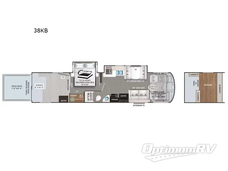 2025 Thor Outlaw 38KB Floorplan Photo
