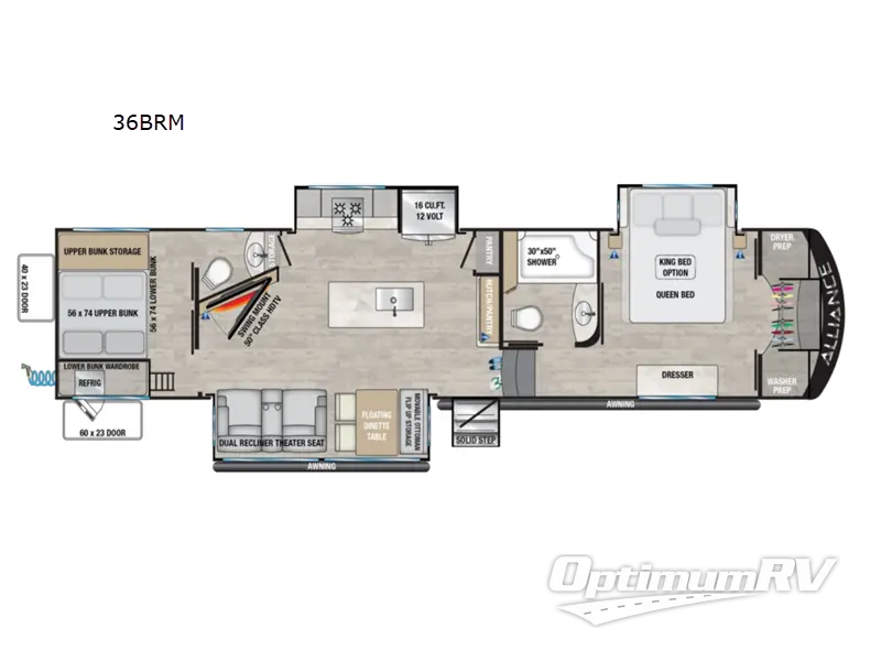 2022 Alliance Avenue 36BRM Floorplan Photo