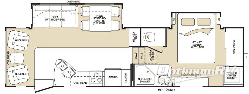 2008 Keystone Montana 2955RL RV Floorplan Photo