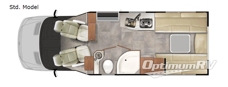 2018 Pleasure-Way Plateau XLTD Std. Model Floorplan Photo