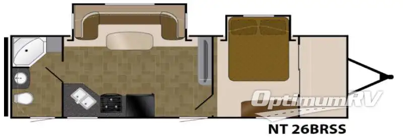 2016 Heartland North Trail 26BRSS King Floorplan Photo