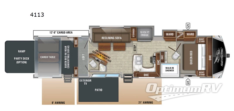 2020 Jayco Seismic 4113 Floorplan Photo