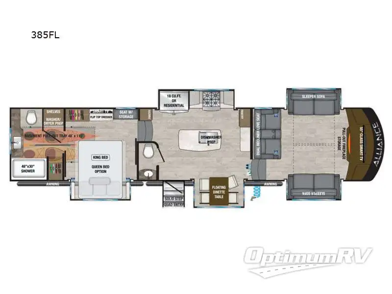 2022 Alliance Paradigm 385FL Floorplan Photo