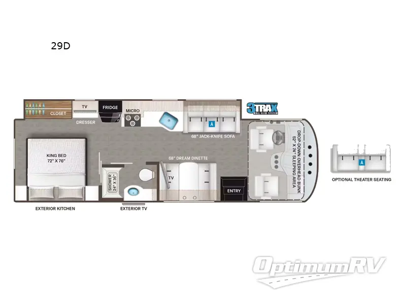 2025 Thor Resonate 29D Floorplan Photo