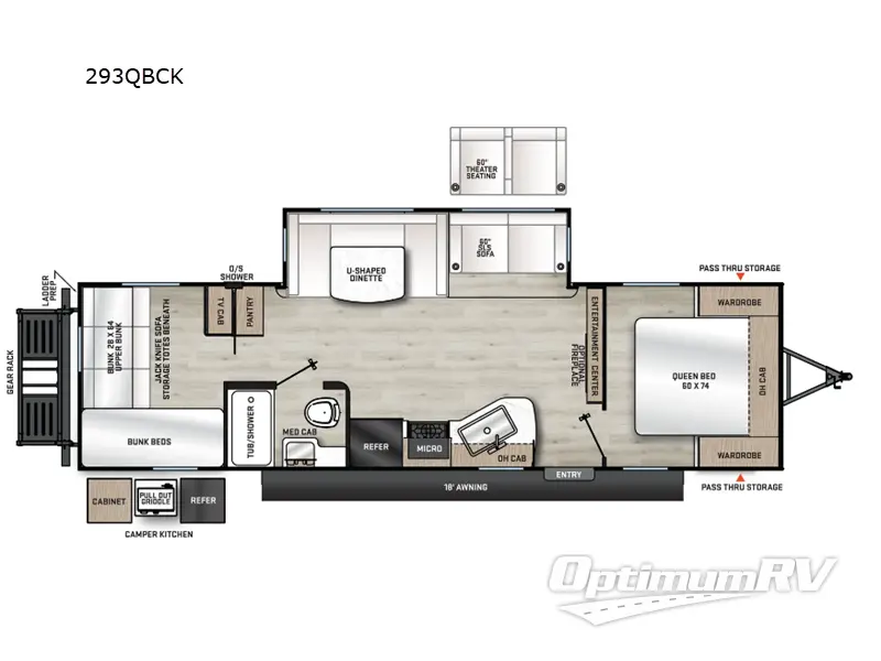 2025 Coachmen Catalina Legacy Edition 293QBCK Floorplan Photo