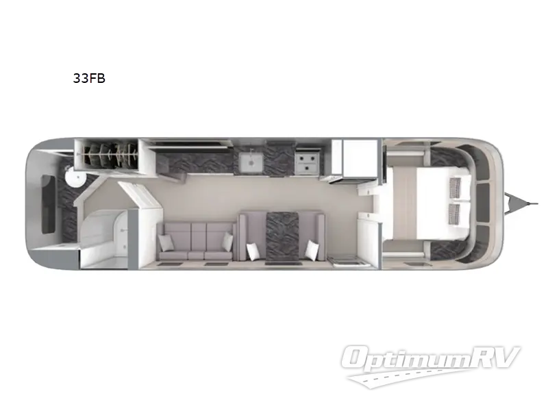2024 Airstream Classic 33FB RV Floorplan Photo