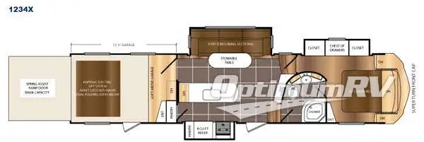 2016 Prime Time Spartan 1234X Floorplan Photo