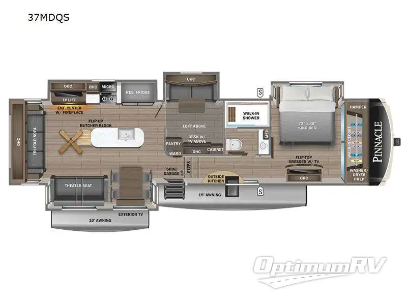 2023 Jayco Pinnacle 37MDQS Floorplan Photo