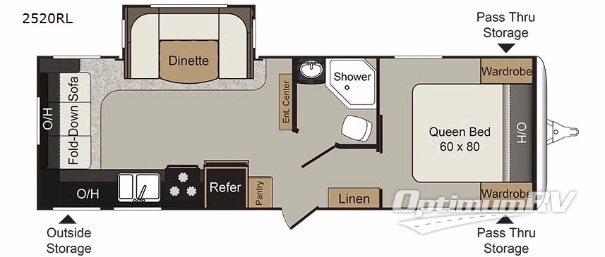 2017 Keystone Passport 2520RL Grand Touring Floorplan Photo