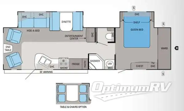 2012 Jayco Eagle 320RLDS Floorplan Photo