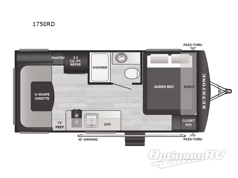 2026 Keystone Springdale Mini 1750RD RV Floorplan Photo