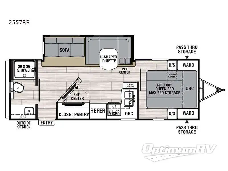 2021 Coachmen Spirit Ultra Lite 2557RB Floorplan Photo