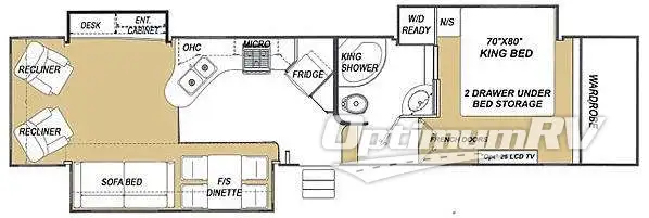 2008 Glendale Titanium Tour Edition 36E41KB Floorplan Photo