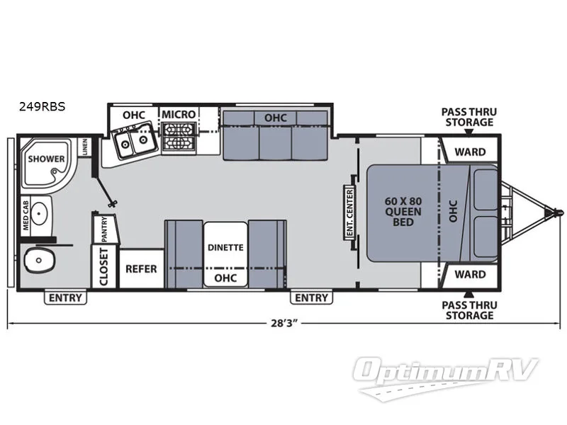 2019 Coachmen Apex Ultra-Lite 249RBS Floorplan Photo